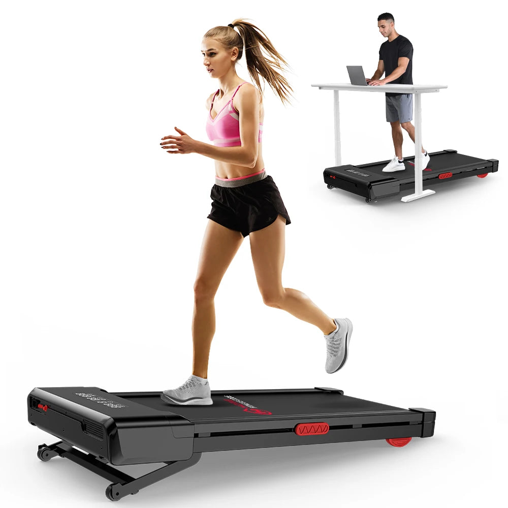 Walking Pad Treadmill for Home 9%Incline Under Desk Treadmill 3.0HP Quiet Motor Walking Running Machine with LCD Displa