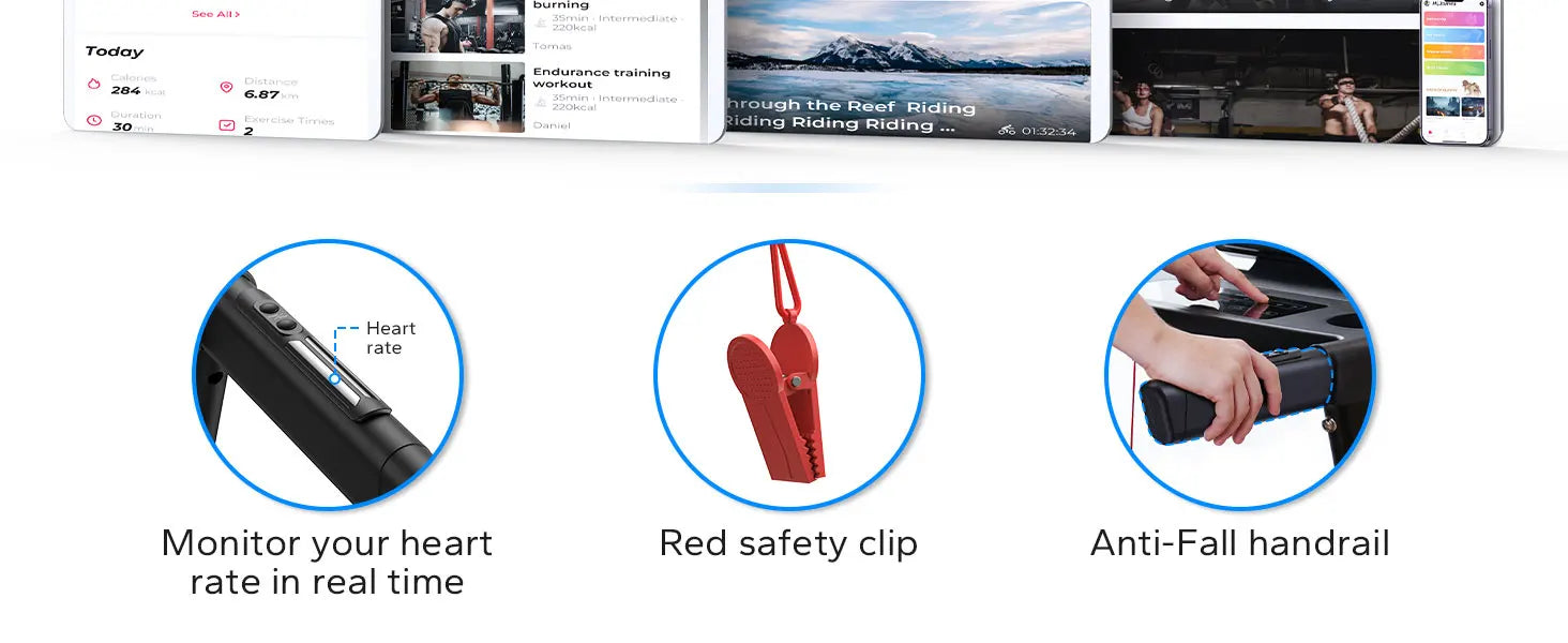 MERACH Foldable Treadmill T12 Incline 0.8-12km/H Walking Pad Save Space LED Display APP Heart Rate Monitoring 16.5" Wider Belt