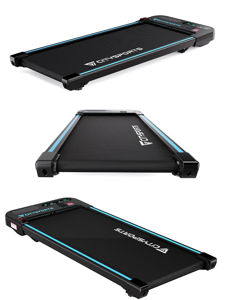 CITYSPORTS PRO Treadmill, Walking Pad with Remote Control & LED Display, Under Desk Treadmill, Easy to Move, Bluetooth Speaker