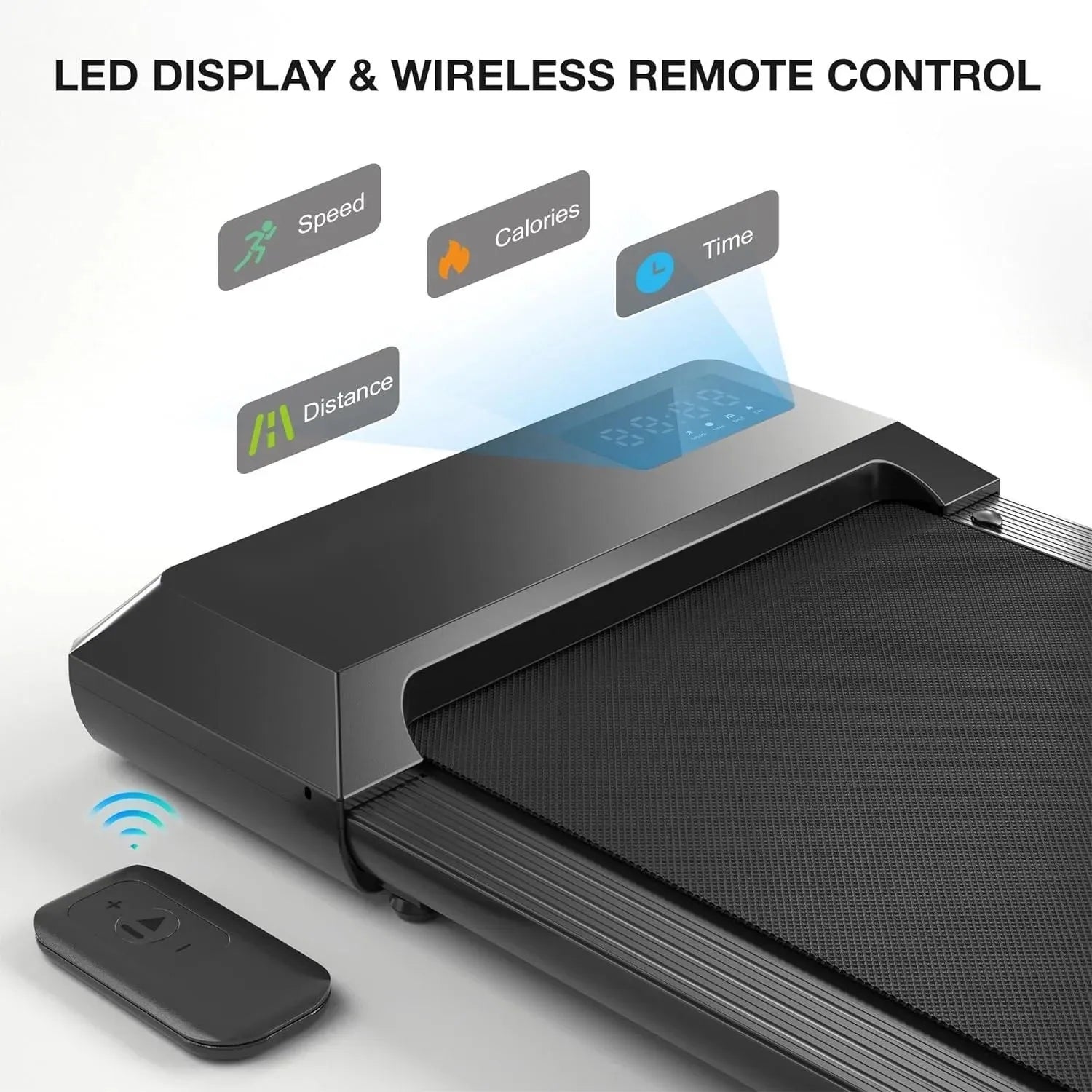 2-in-1 Portable Walking Pad Treadmill for Home & Office Use