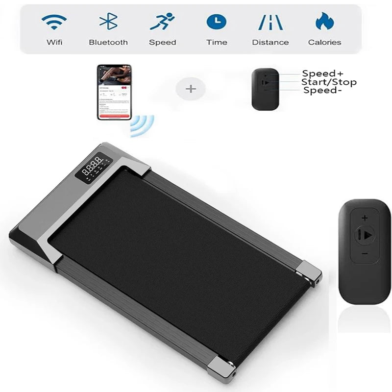 2-in-1 Portable Walking Pad Treadmill for Home & Office Use