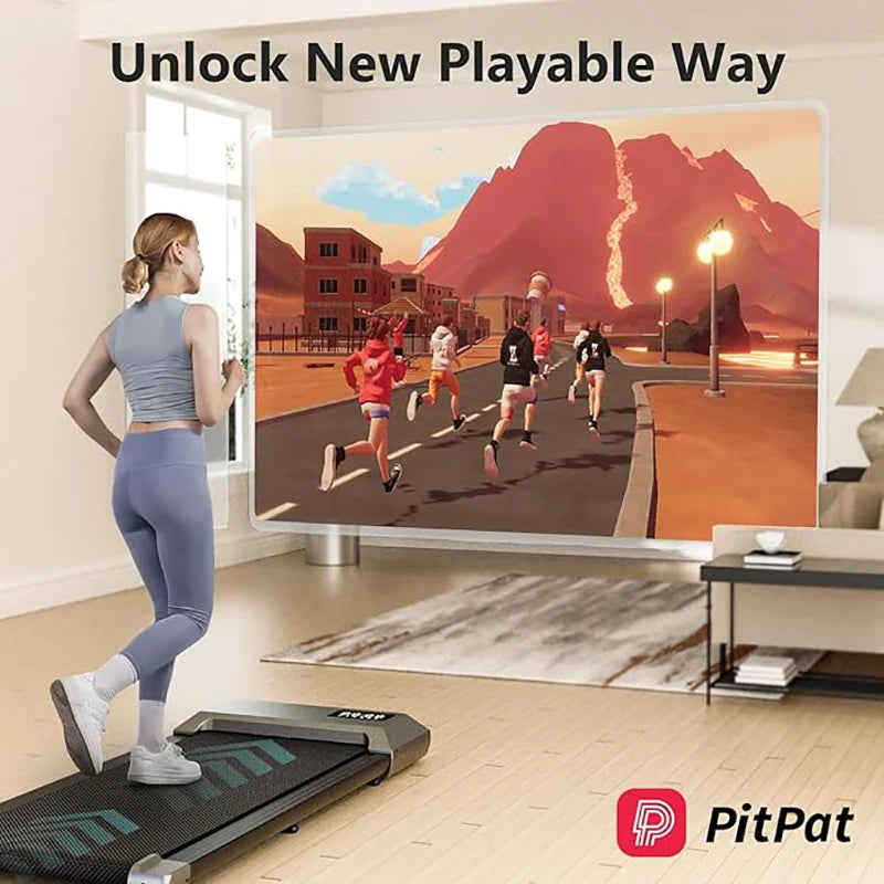 2-in-1 Portable Walking Pad Treadmill for Home & Office Use