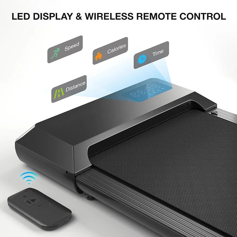 2-in-1 Portable Walking Pad Treadmill for Home & Office Use